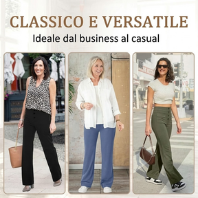 🔥50% de Sconto🔥 Alta Elasticità | Pantaloni casual a gamba dritta a vita alta