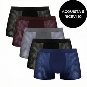 Zerbeto | Set da 10 boxer in fibra di bambù [Paga 5, ricevi 10]