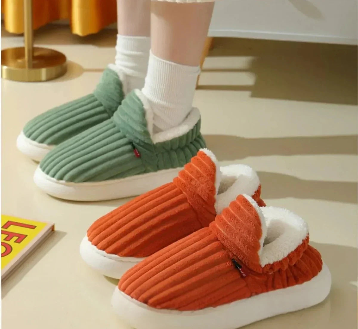 Zerbeto | Pantofole invernali terapeutiche FluffEase – Calore sempre | Compra 1, ricevi 1 gratis