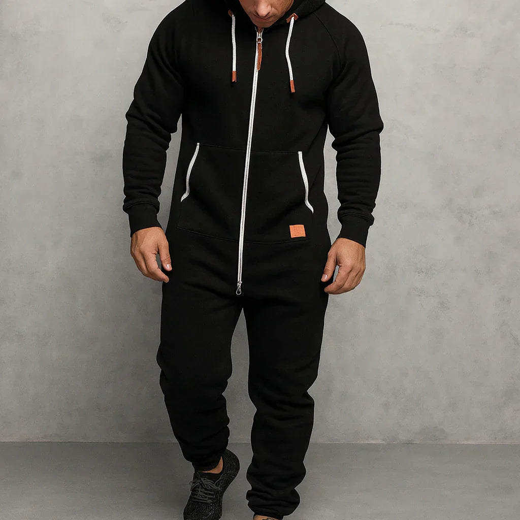 Zerbeto | Tuta in pile con cappuccio e zip Cozy