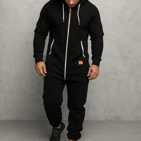 Zerbeto | Tuta in pile con cappuccio e zip Cozy