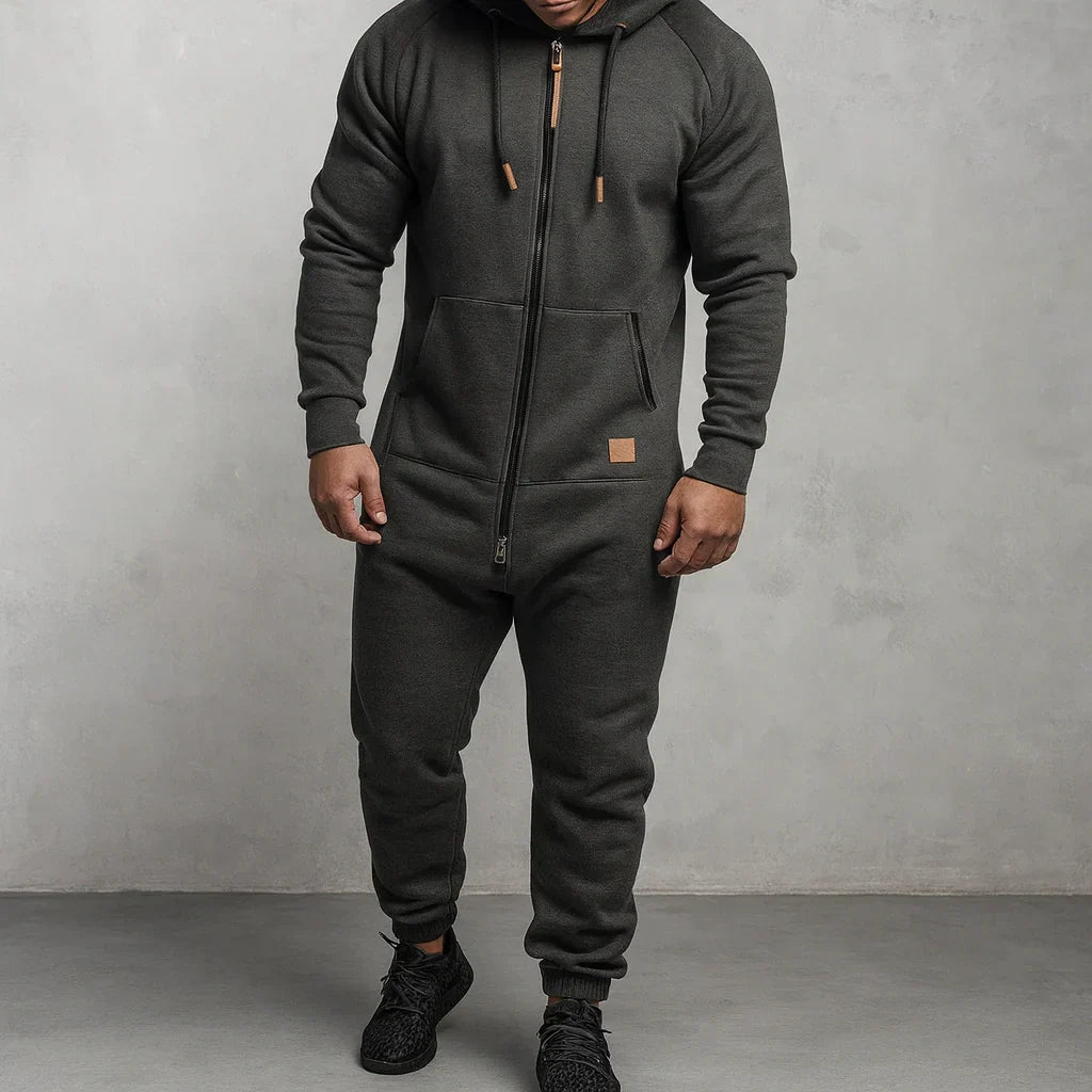 Zerbeto | Tuta in pile con cappuccio e zip Cozy