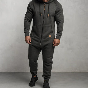 Zerbeto | Tuta in pile con cappuccio e zip Cozy