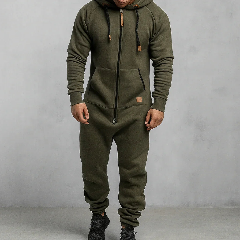 Zerbeto | Tuta in pile con cappuccio e zip Cozy