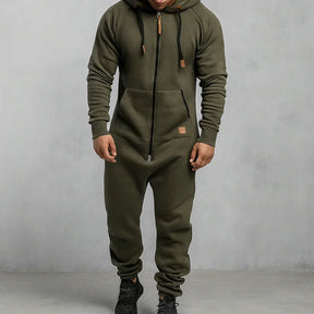 Zerbeto | Tuta in pile con cappuccio e zip Cozy