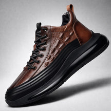 Zerbeto | Scarpe casual da uomo con stampa coccodrillo e cuscinetto d’aria (stile italiano)