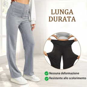 🔥50% de Sconto🔥 Alta Elasticità | Pantaloni casual a gamba dritta a vita alta