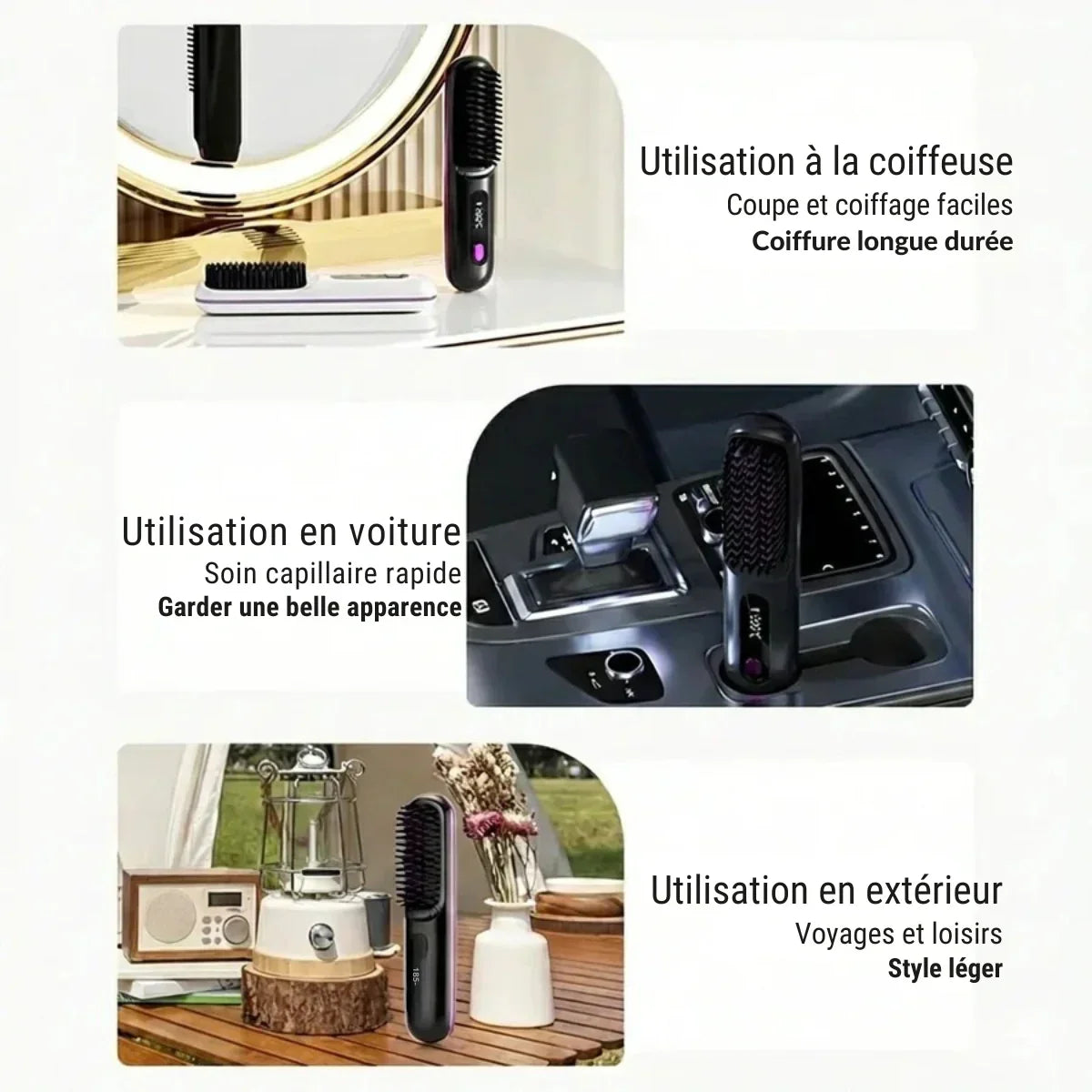 Monarch Wear | Brosse coiffante pour cheveux courts – VolumeLift™ - (STOCK LIMITÉ)