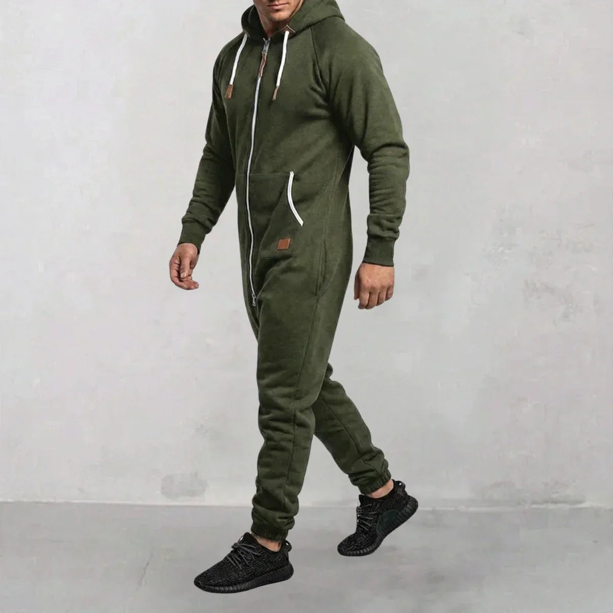 Zerbeto | Tuta in pile con cappuccio e zip Cozy