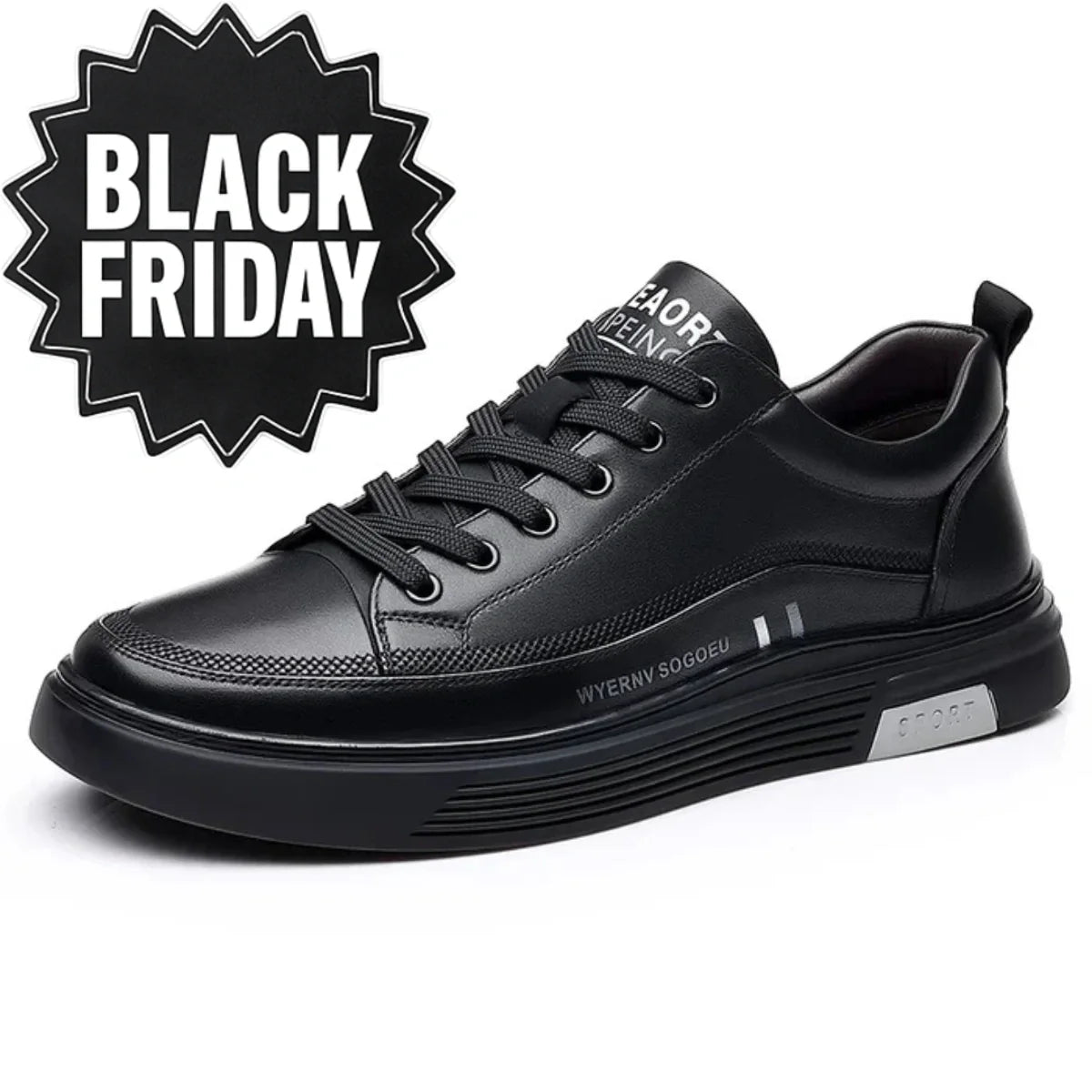 Baskets décontractées en cuir véritable - Sport plat - [BLACK FRIDAY] - [ACHETÉZ 1, RECEVÉ 2 GRATUIT]