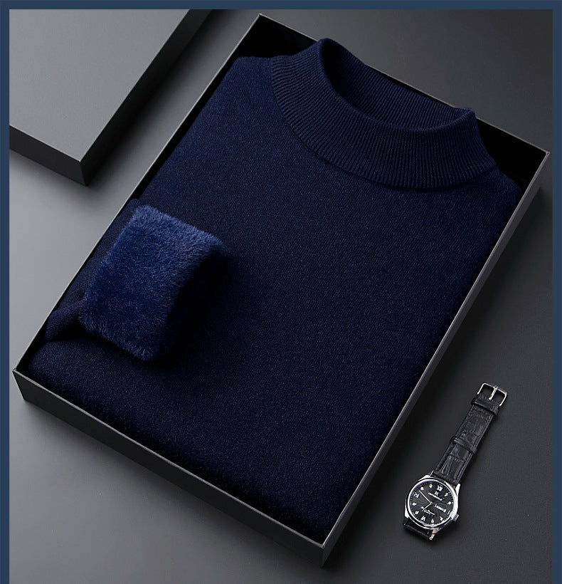 Maglione in Cashmere Spesso da Uomo a Tinta Unita | Alta Qualità