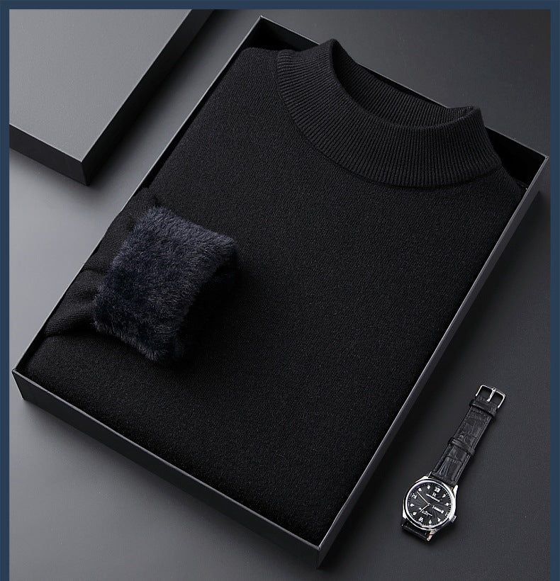 Maglione in Cashmere Spesso da Uomo a Tinta Unita | Alta Qualità