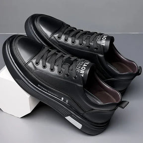 Baskets décontractées en cuir véritable - Sport plat - [BLACK FRIDAY] - [ACHETÉZ 1, RECEVÉ 2 GRATUIT]