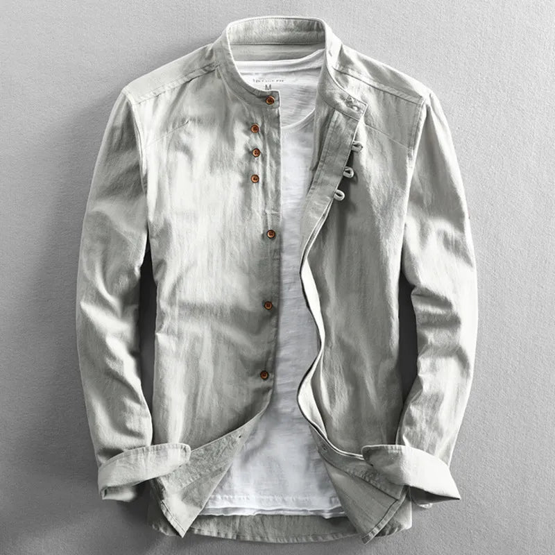 Zerbeto | Camicia con Collo alla Coreana Osaka™