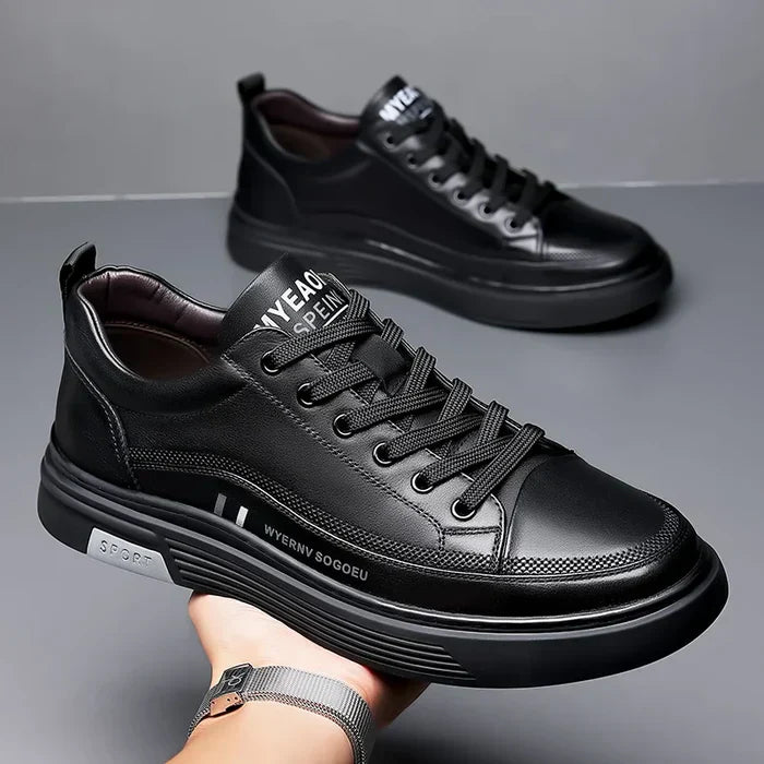 Baskets décontractées en cuir véritable - Sport plat - [ACHETEZ-EN 1, RECEVEZ 2 GRATUITS]