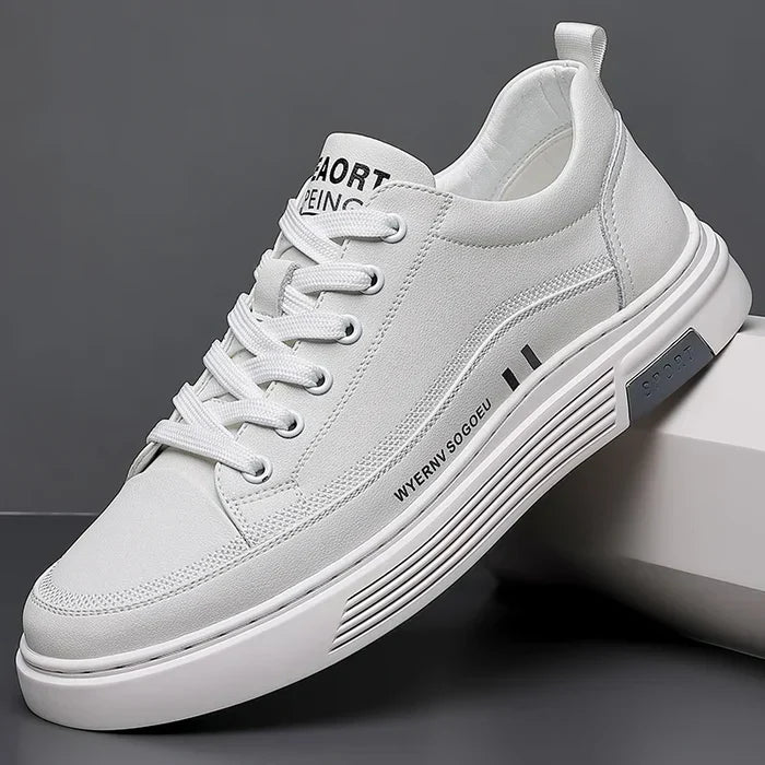 Baskets décontractées en cuir véritable - Sport plat - [BLACK FRIDAY] - [ACHETÉZ 1, RECEVÉ 2 GRATUIT]