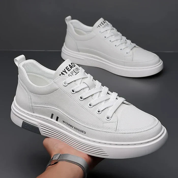 Baskets décontractées en cuir véritable - Sport plat - [BLACK FRIDAY] - [ACHETÉZ 1, RECEVÉ 2 GRATUIT]