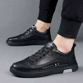 Baskets décontractées en cuir véritable - Sport plat - [ACHETEZ-EN 1, RECEVEZ 2 GRATUITS]