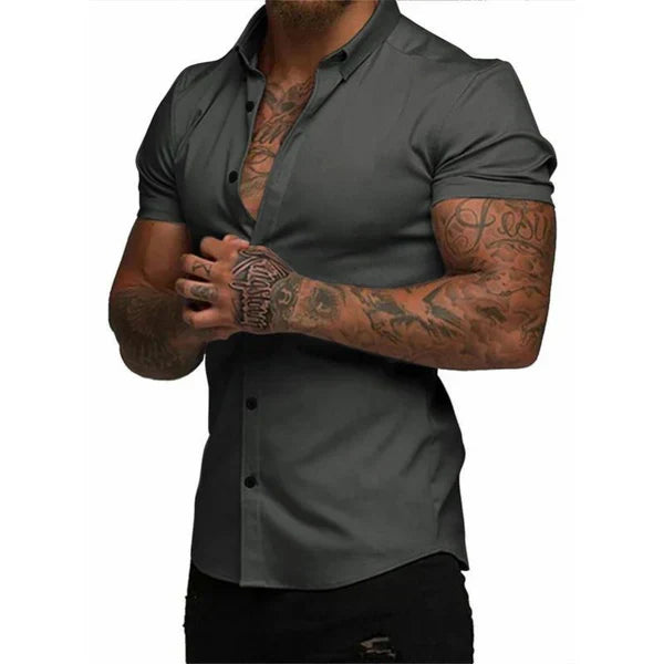 Chemise Slim Monarch EasyFit™ – Style et Confort avec Technologie Stretch 4D